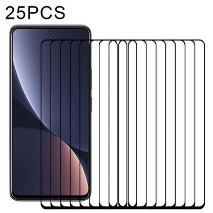 25-pack full-glue tempered glass screen protectors for a smartphone display