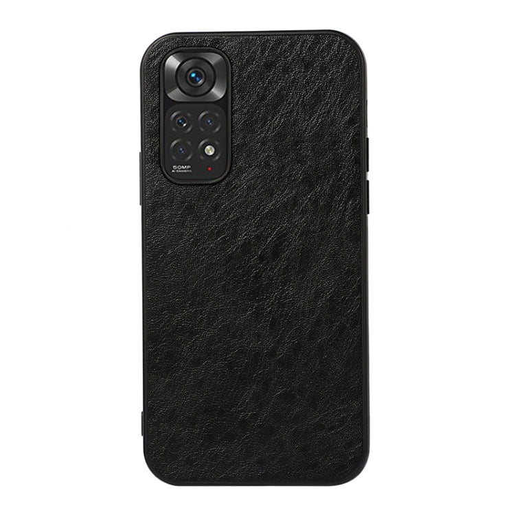 Crazy Horse leather phone case, black, shockproof style with camera cutout and buttons