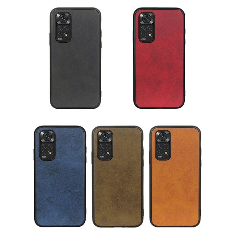 Two-tone shockproof phone cases set: black, red, blue, brown, each with camera cutout