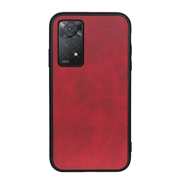 Textured shockproof phone case, red with dual camera cutout and raised protective border