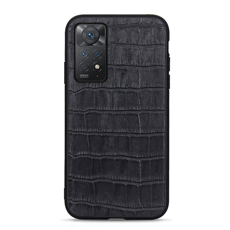 Black crocodile-texture shockproof phone case with camera cutouts and protective frame