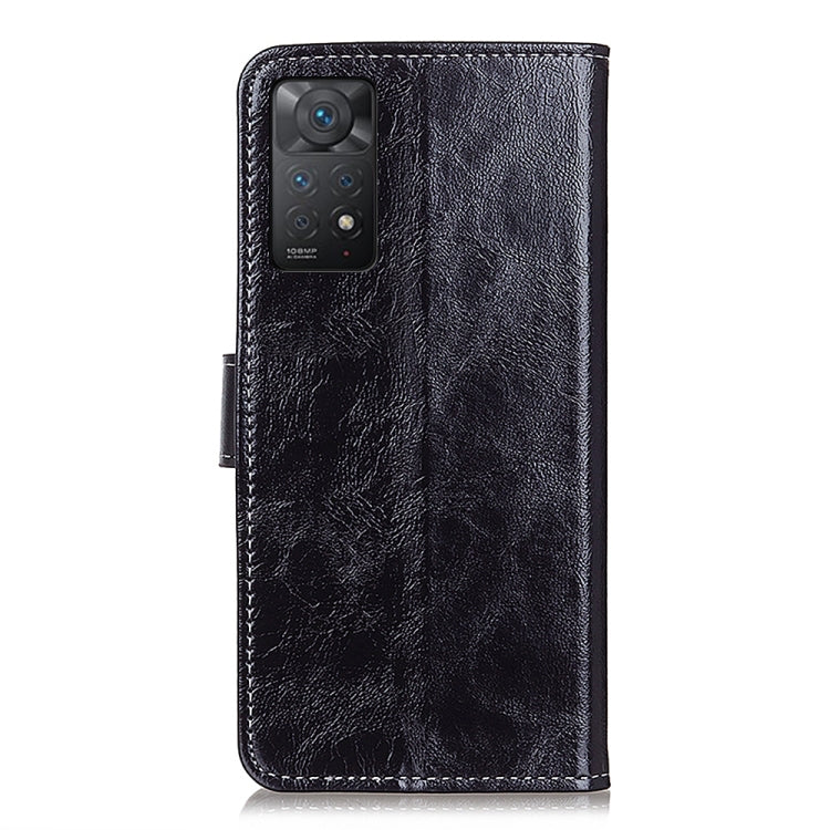 Black textured leather phone case with cutout for camera and access buttons.