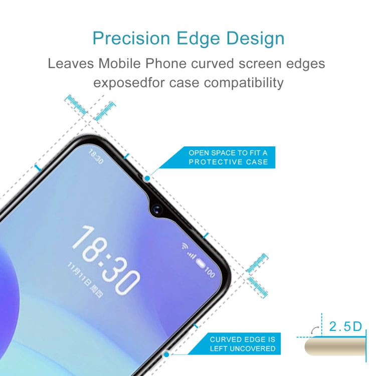 2.5D tempered glass film with precision edge design for case compatibility and fit