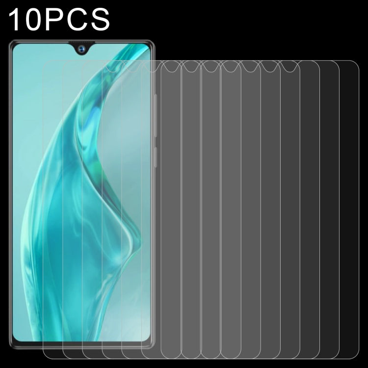 10-pack 2.5D tempered glass screen protectors with slim curved-edge coverage