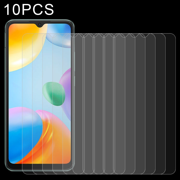 Tempered glass screen protector set, 10-pack, 2.5D curved clear film