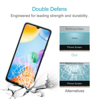 Tempered glass screen protector with reinforced glass layer for durability