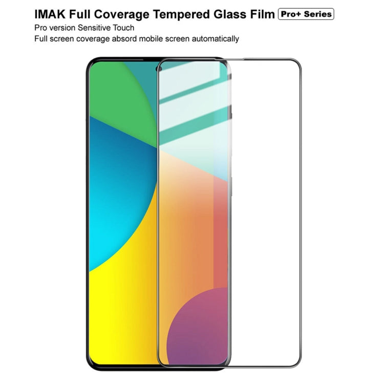 Pro+ full coverage tempered glass screen protector, clear glass sheet over phone display.