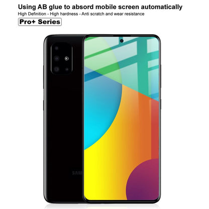 Pro+ series tempered glass screen protector, full coverage on smartphone front.
