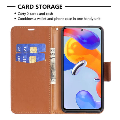 Brown textured leather horizontal flip phone case with 2-card slot wallet pocket