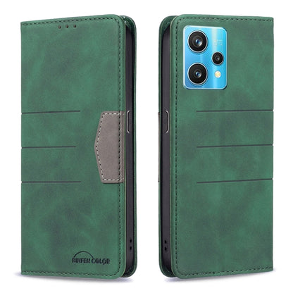 Magnetic leather phone case, green with magnetic flip and camera cutout