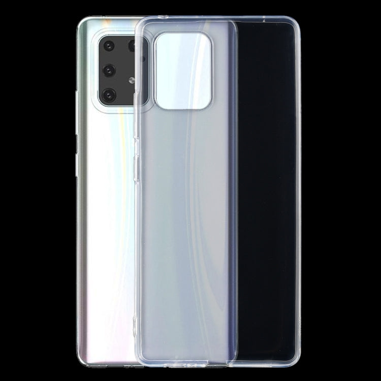Ultra-thin transparent TPU phone case with camera and cutouts for Galaxy S10 Lite
