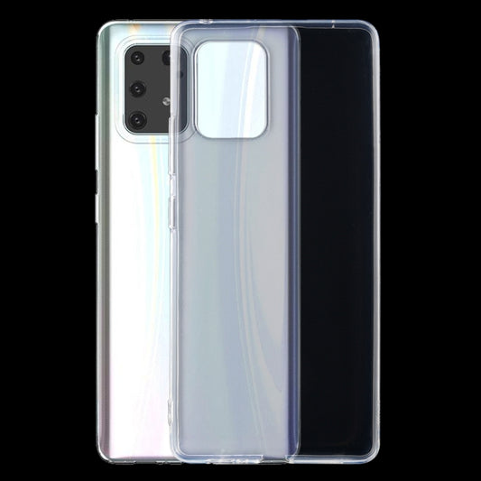 Ultra-thin transparent TPU phone case with camera and cutouts for Galaxy S10 Lite