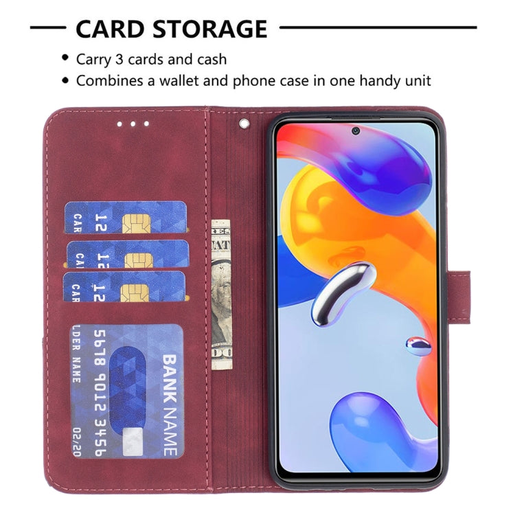 Red wallet phone case with card slots and a magnetic flip cover