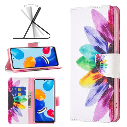 Butterfly-pattern leather phone case with folio stand and magenta and purple artwork