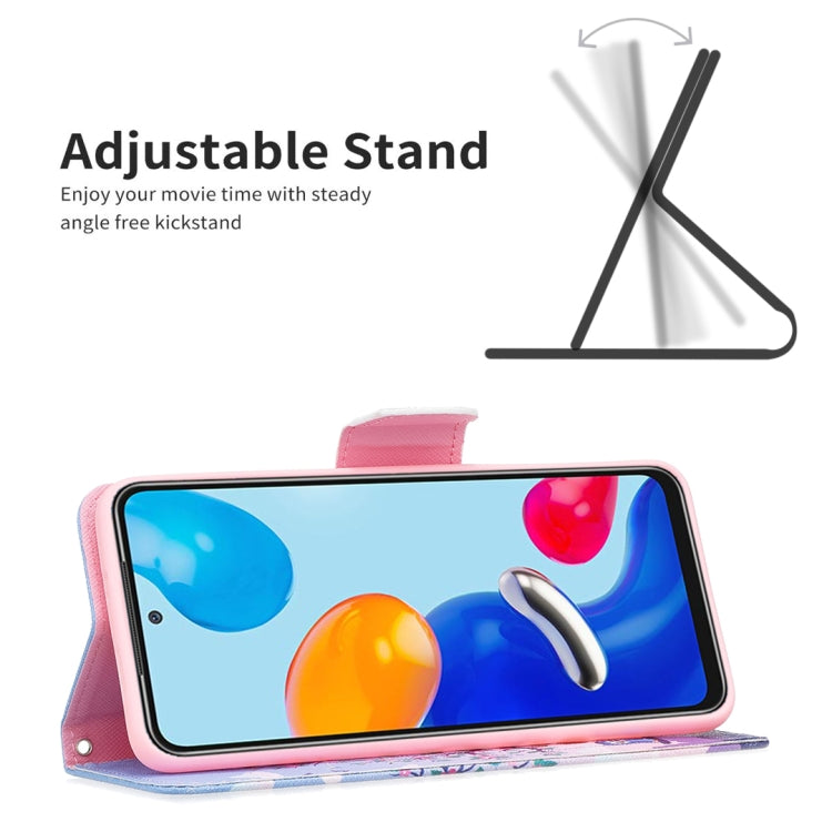 Phone case with adjustable stand and tree floral print; flip cover holds phone