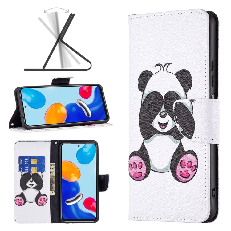 White panda printed phone case with flip cover; includes stand and cutouts