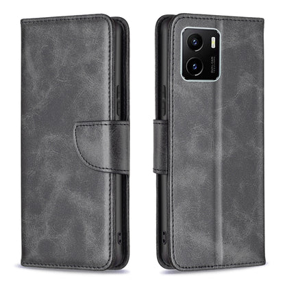 Black flip leather phone case with magnetic closure and card slot