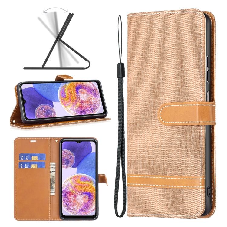 Brown textured wallet phone case with wrist strap and front card holder flap
