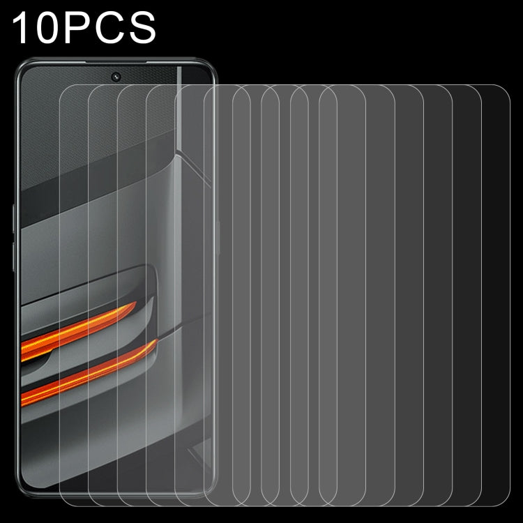 10-pack 2.5D tempered glass screen protectors with curved edges for phone screens