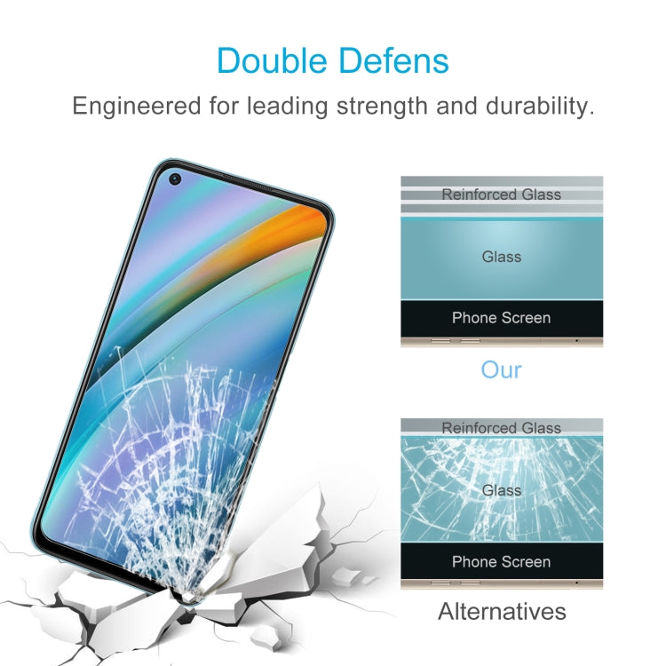 Tempered glass screen protector with reinforced glass impact resistance