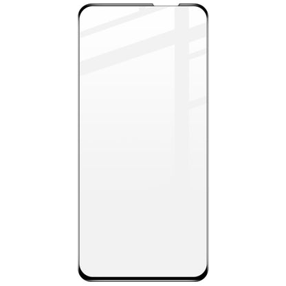 Clear tempered glass screen protector with full-screen coverage and black border