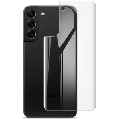 Curved hydrogel phone back protector film, transparent overlay on smartphone rear