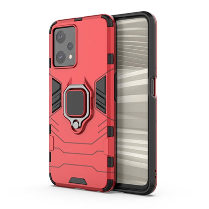 Magnetic ring phone case with TPU cover, red back with ring stand and side buttons