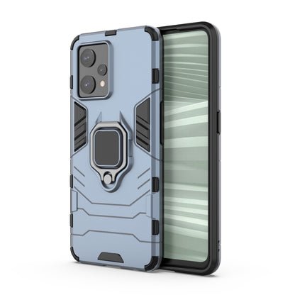 Magnetic ring phone case with TPU cover, light blue back with silver ring stand