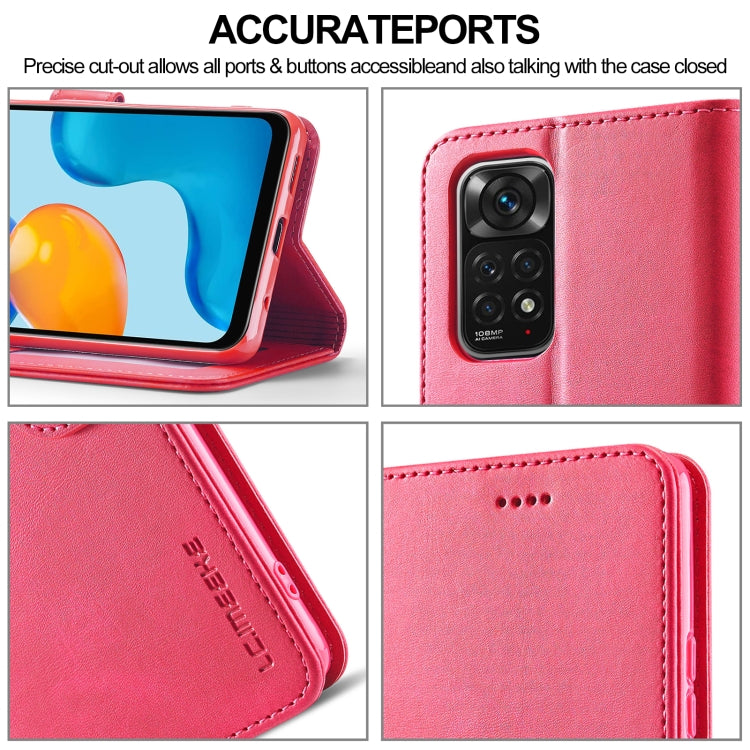 Pink calf-texture leather flip phone case with precise cutouts and stand
