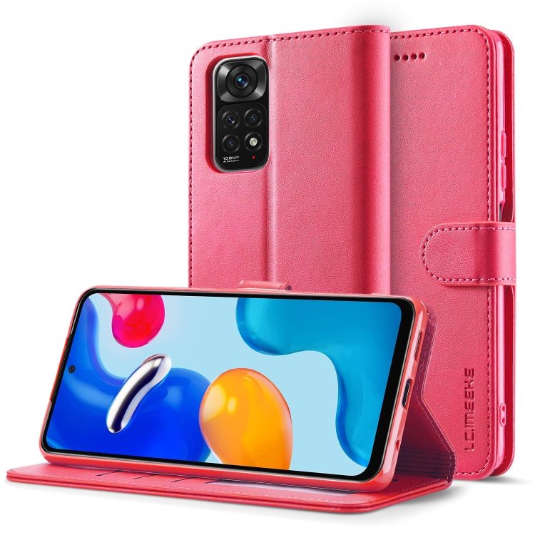 Pink calf-texture leather flip phone case with built-in stand and camera cutout