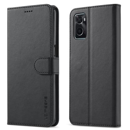 Black leather flip phone case with front clasp and camera cutout