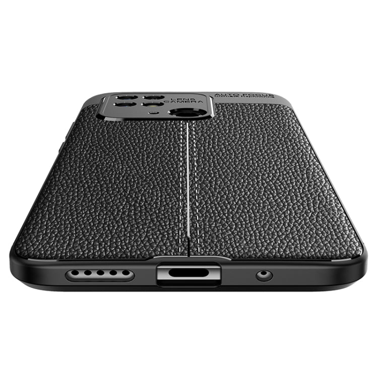 Black TPU case bottom view with speaker, charging port, and precise cutouts