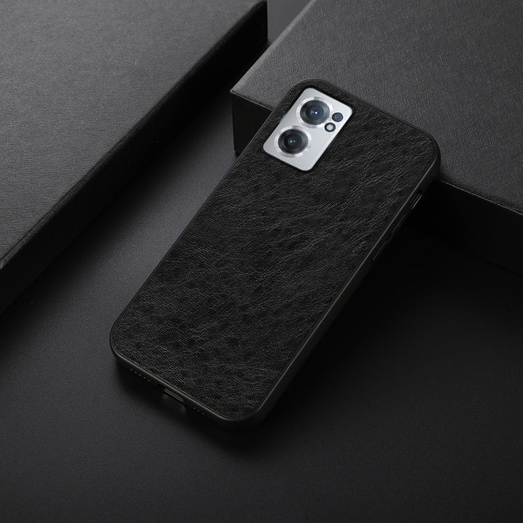 Shockproof phone case for OnePlus Nord CE 2 5G, black textured back with camera cutout