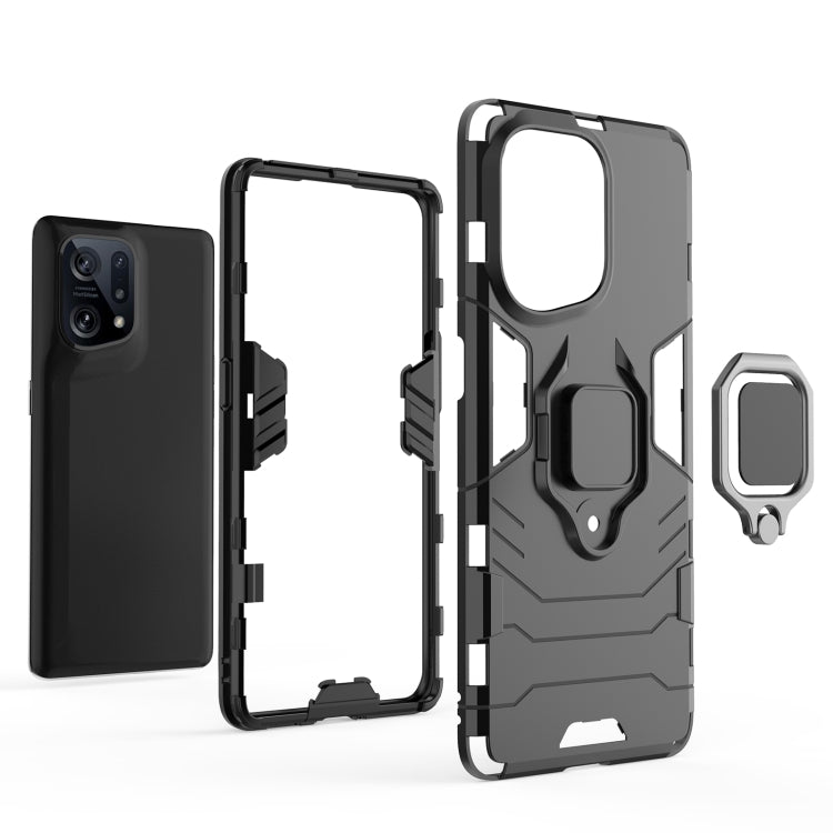 Phone case with magnetic ring holder and open-frame side access for buttons