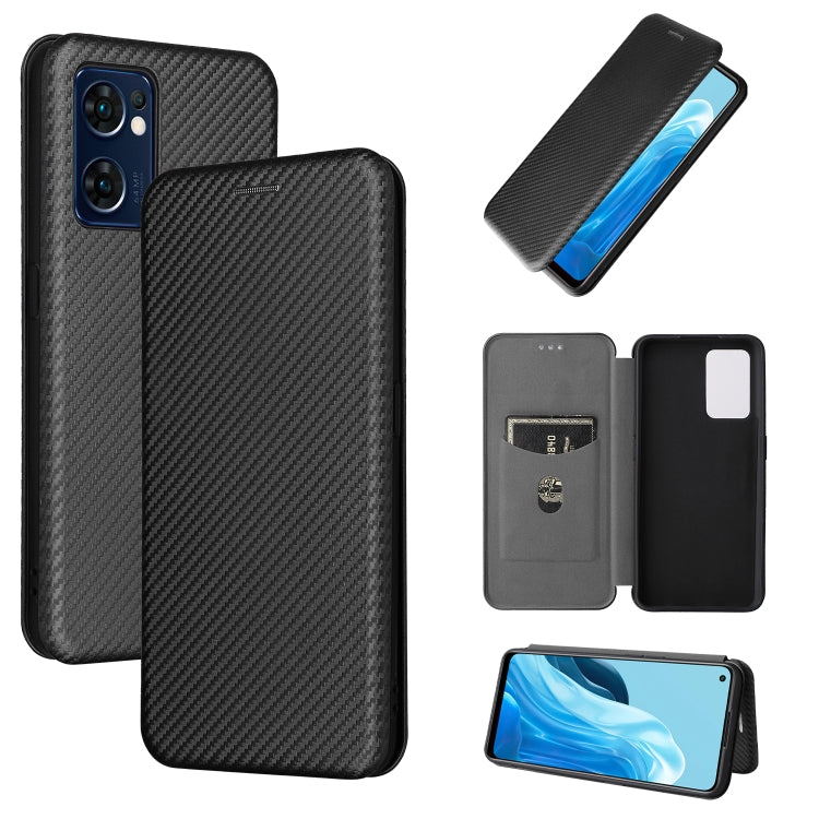 Magnetic phone case with carbon fiber texture, black finish and side cutouts
