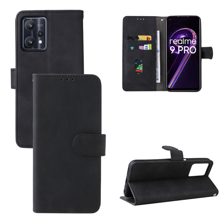 Black leather-style magnetic buckle folio phone case set with open card holder