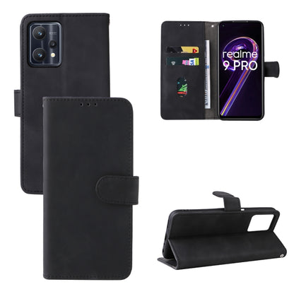 Black leather-style magnetic buckle folio phone case set with open card holder