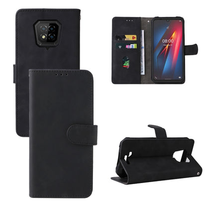 Black leather-style magnetic folio phone case with card slots and kickstand cover
