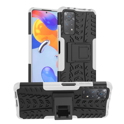 Shockproof phone case with holder, gray and black textured shell