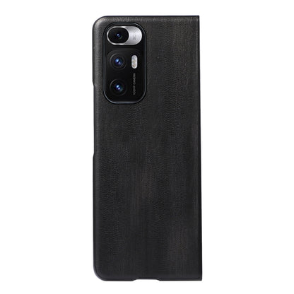 Black textured PU phone case for Xiaomi Mi Mix Fold, showing back with camera cutout.