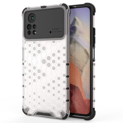 Shockproof honeycomb phone case, white TPU bumper with hex grip pattern