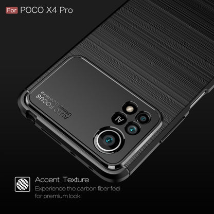 Black carbon fiber texture TPU phone case with camera area detail and side openings