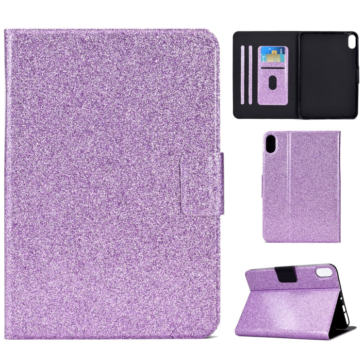 Glitter purple smart tablet folio case with front cover and viewing stand
