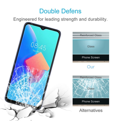 Tempered glass screen protector showing reinforced glass layers for added drop protection