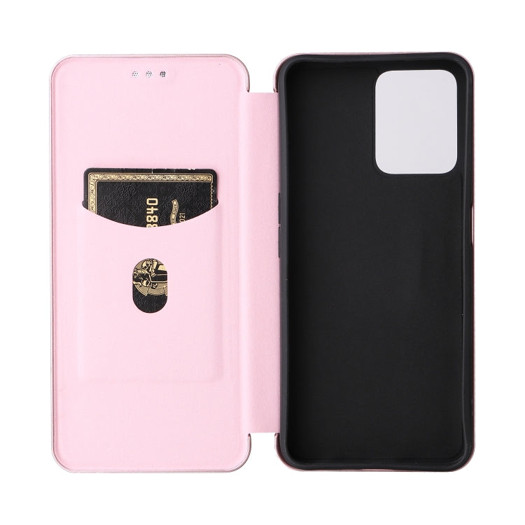 Pink magnetic flip phone case with card slots and matching black phone back cover