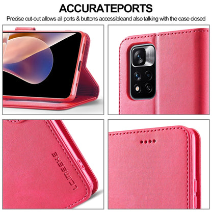 Pink leather phone case detail view with camera opening, stitched edges, and side buttons