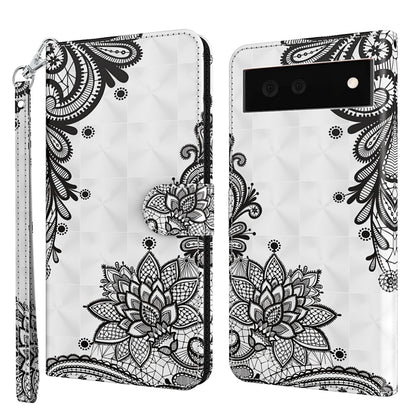 White floral mandala phone case with centered lotus artwork and camera cutout