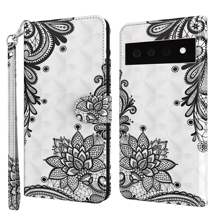 White floral mandala phone case with lotus pattern and visible camera opening