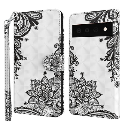 White floral mandala phone case with lotus pattern and visible camera opening