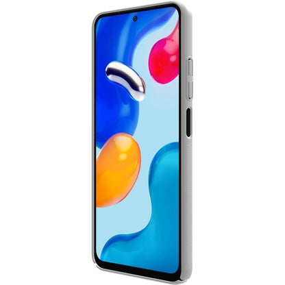 Phone with NILLKIN frosted PC case, blue textured hard shell